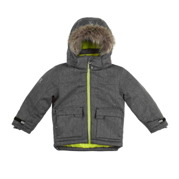 505.547-1 Kids jacket grey-lime