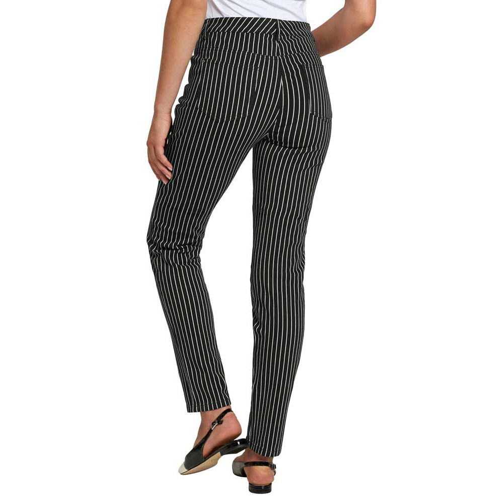 Stretchhose schwarz-weiß