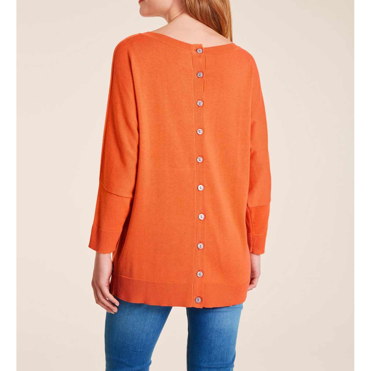 Designer-Oversizedpullover orange