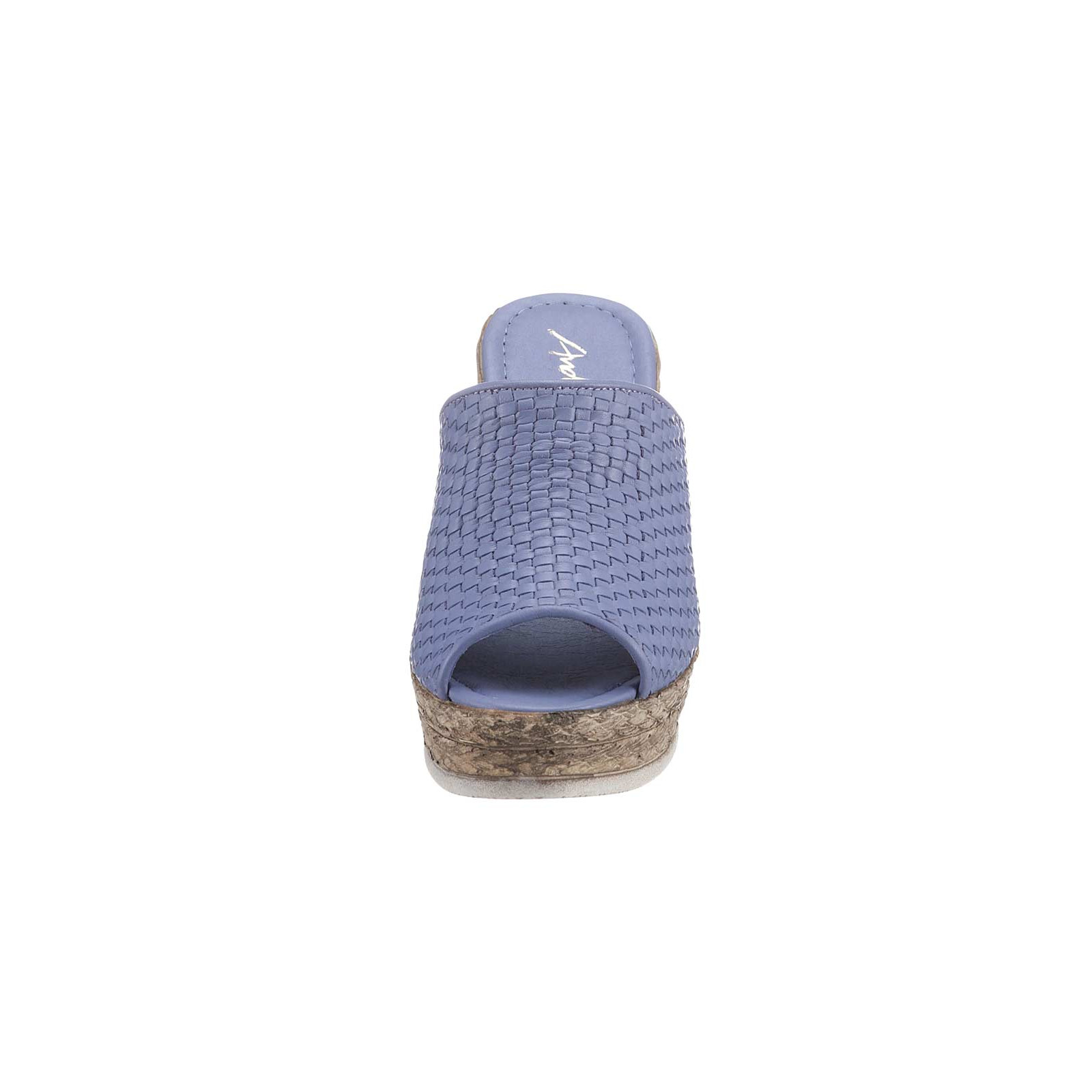 Rind-Nappaleder-Pantolette m.Flechtmuster flieder