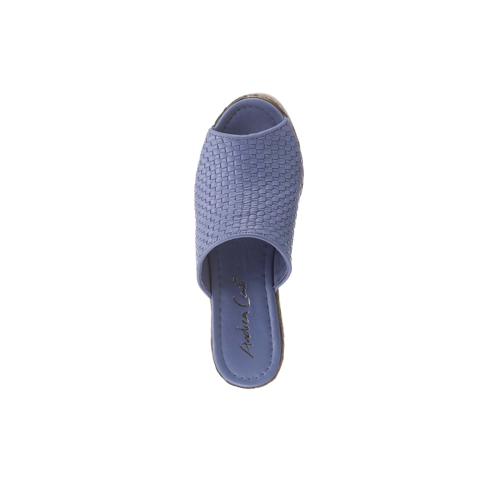 Rind-Nappaleder-Pantolette m.Flechtmuster flieder