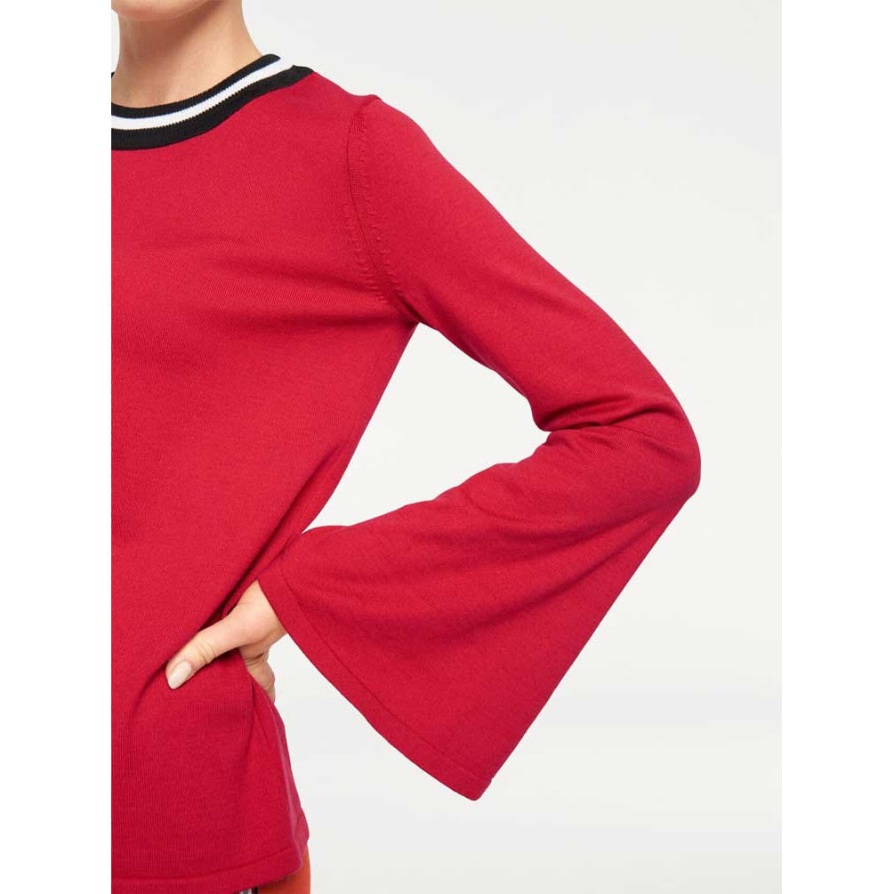 Pullover rot-schwarz