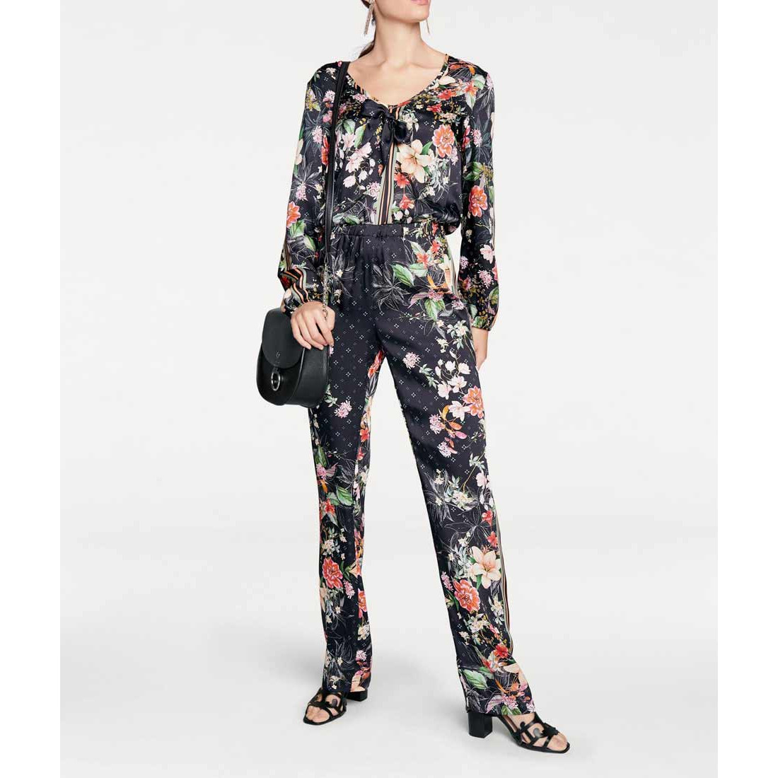 Designer-Overall schwarz-bunt