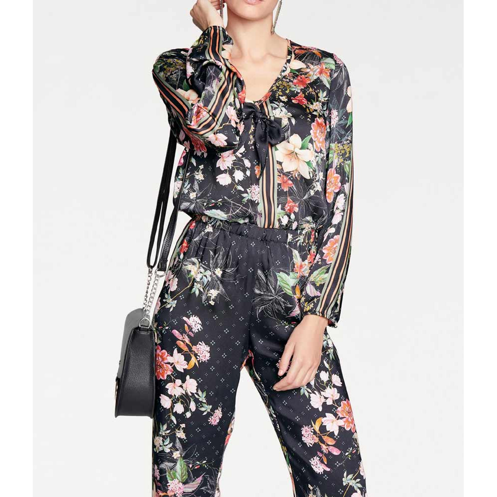 Designer-Overall schwarz-bunt