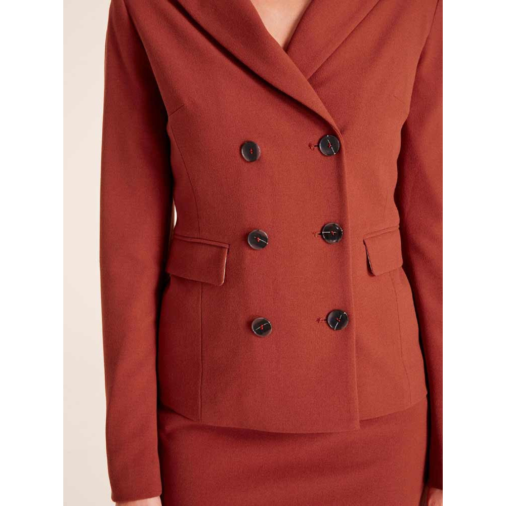 Designer-Blazer rostbraun