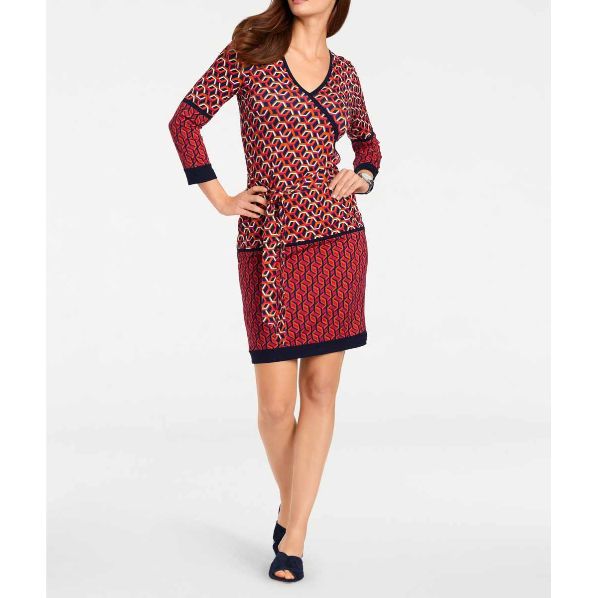 Designer-Optimizer-Druckkleid bunt