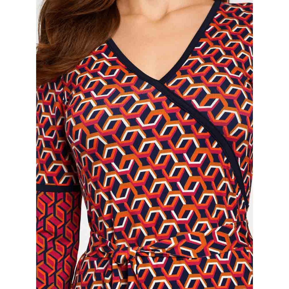 Designer-Optimizer-Druckkleid bunt