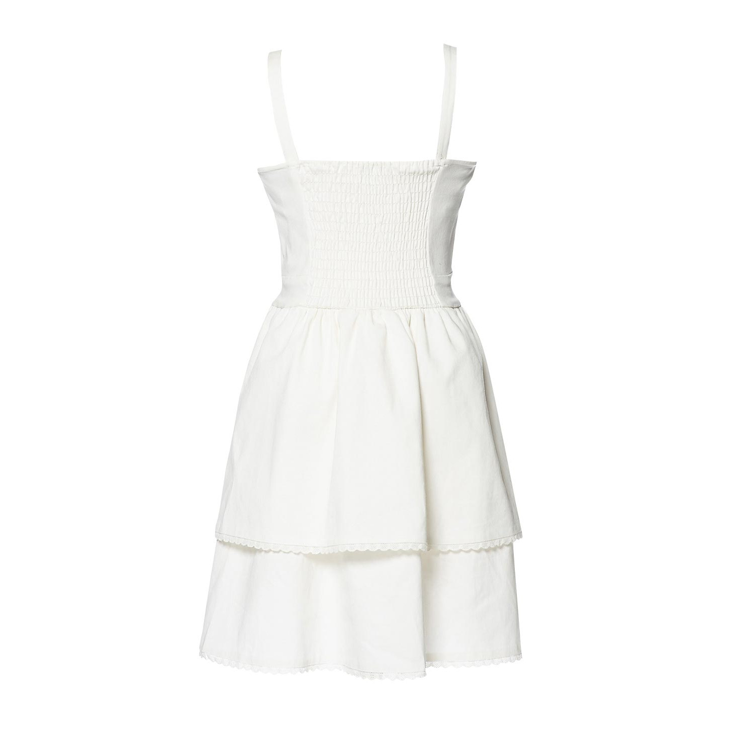 Bustierkleid m. Spitze creme