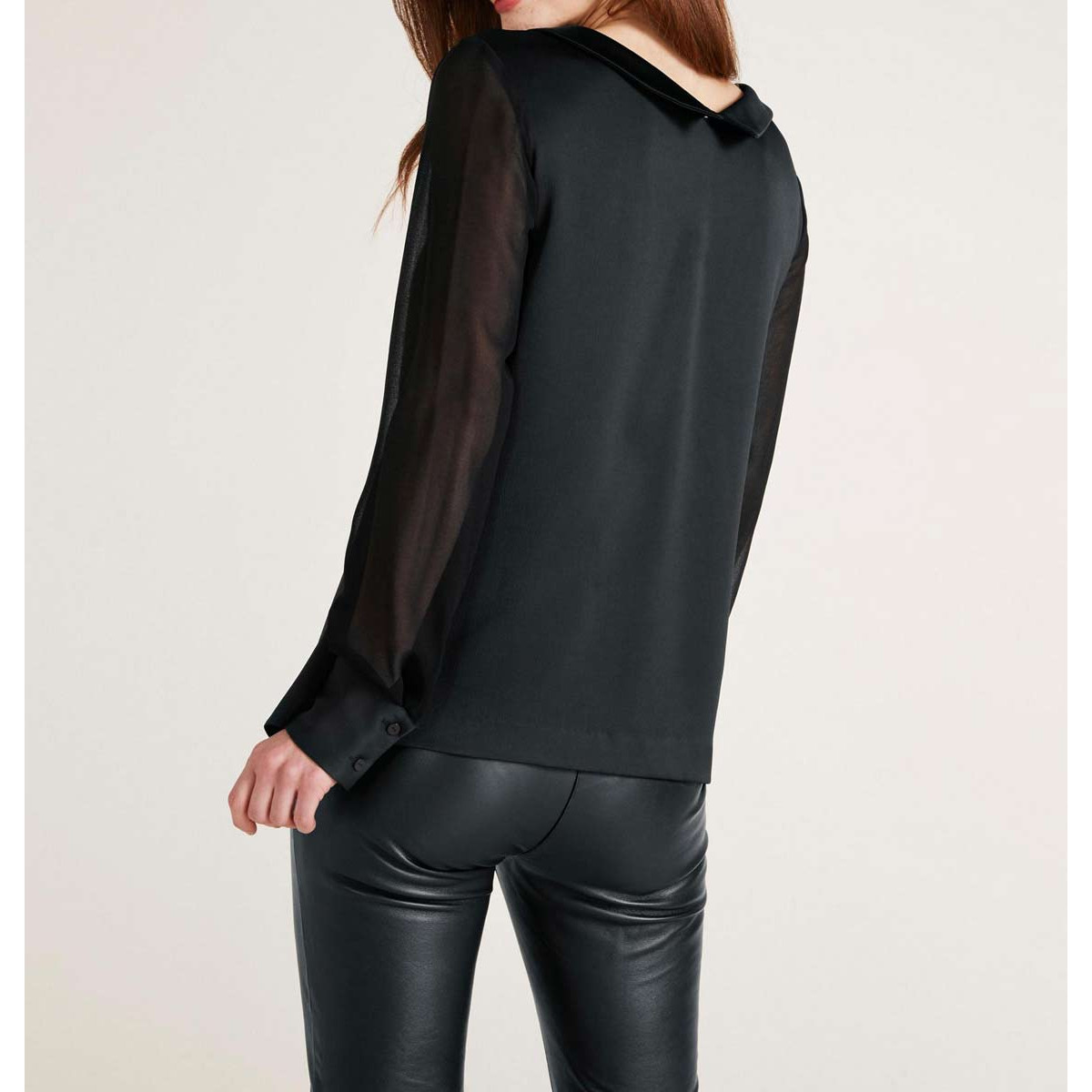 Designer-Bluse schwarz