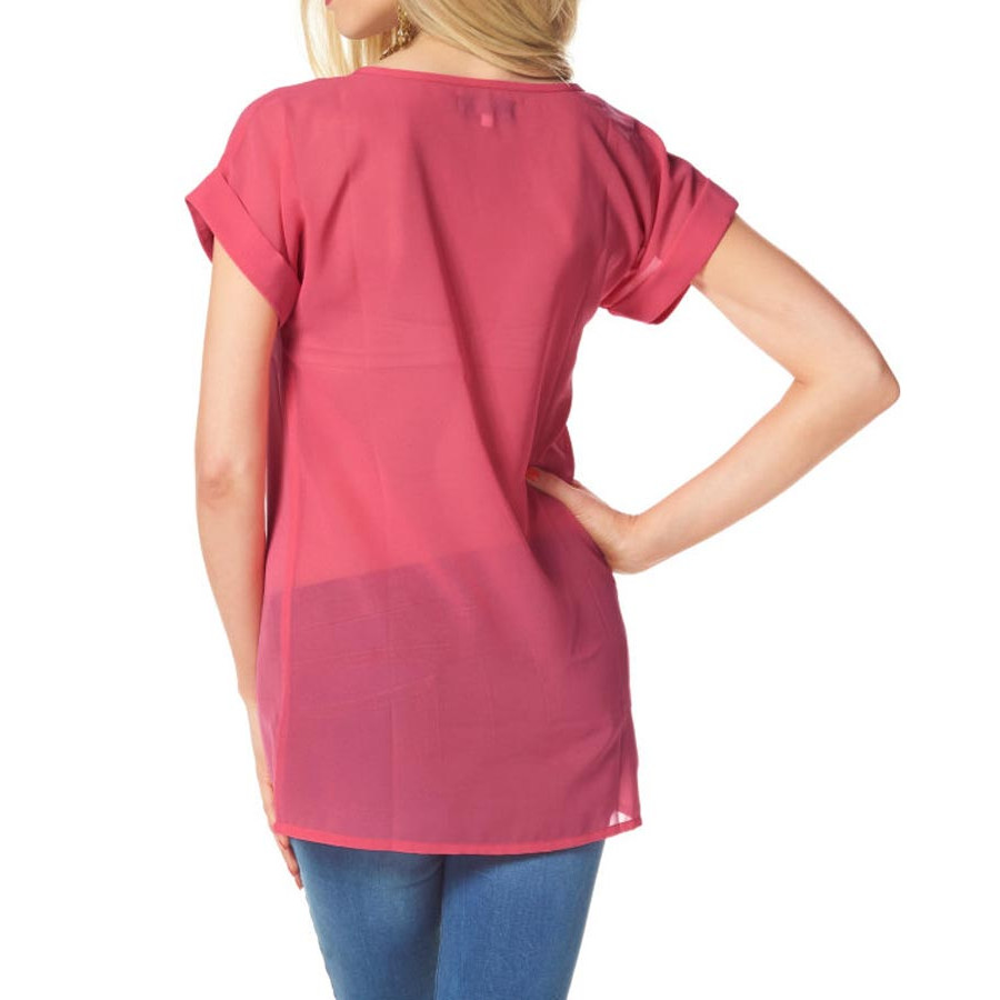 Blusenshirt m. Strass altrosé-gold