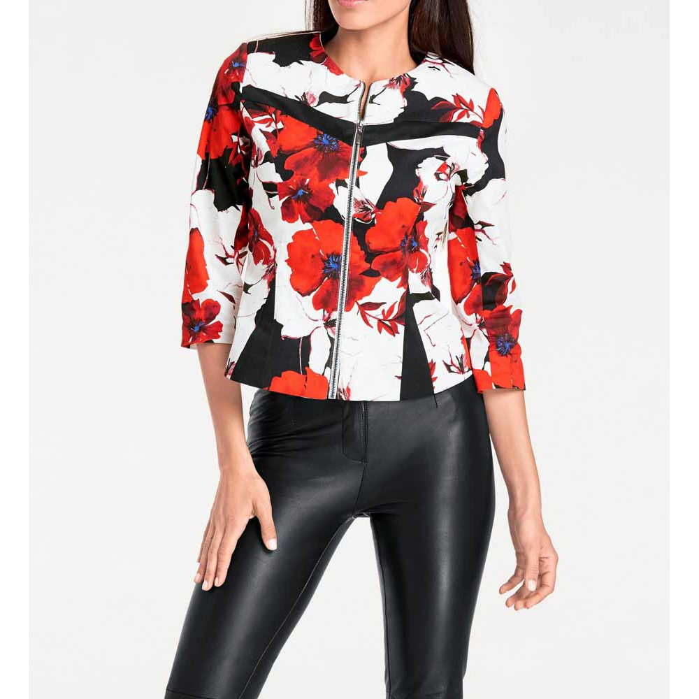 Designer-Blazer weiß-bunt