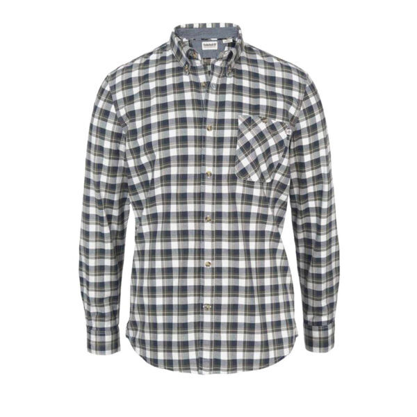 598.168-1 Marken-Herren-Karohemd schwarz-weiß-khaki