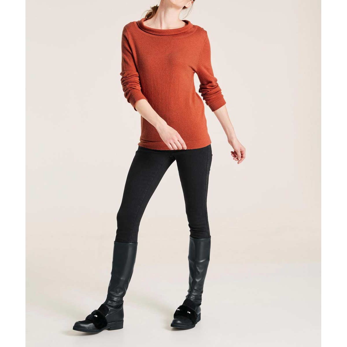 Designer-Pullover orange