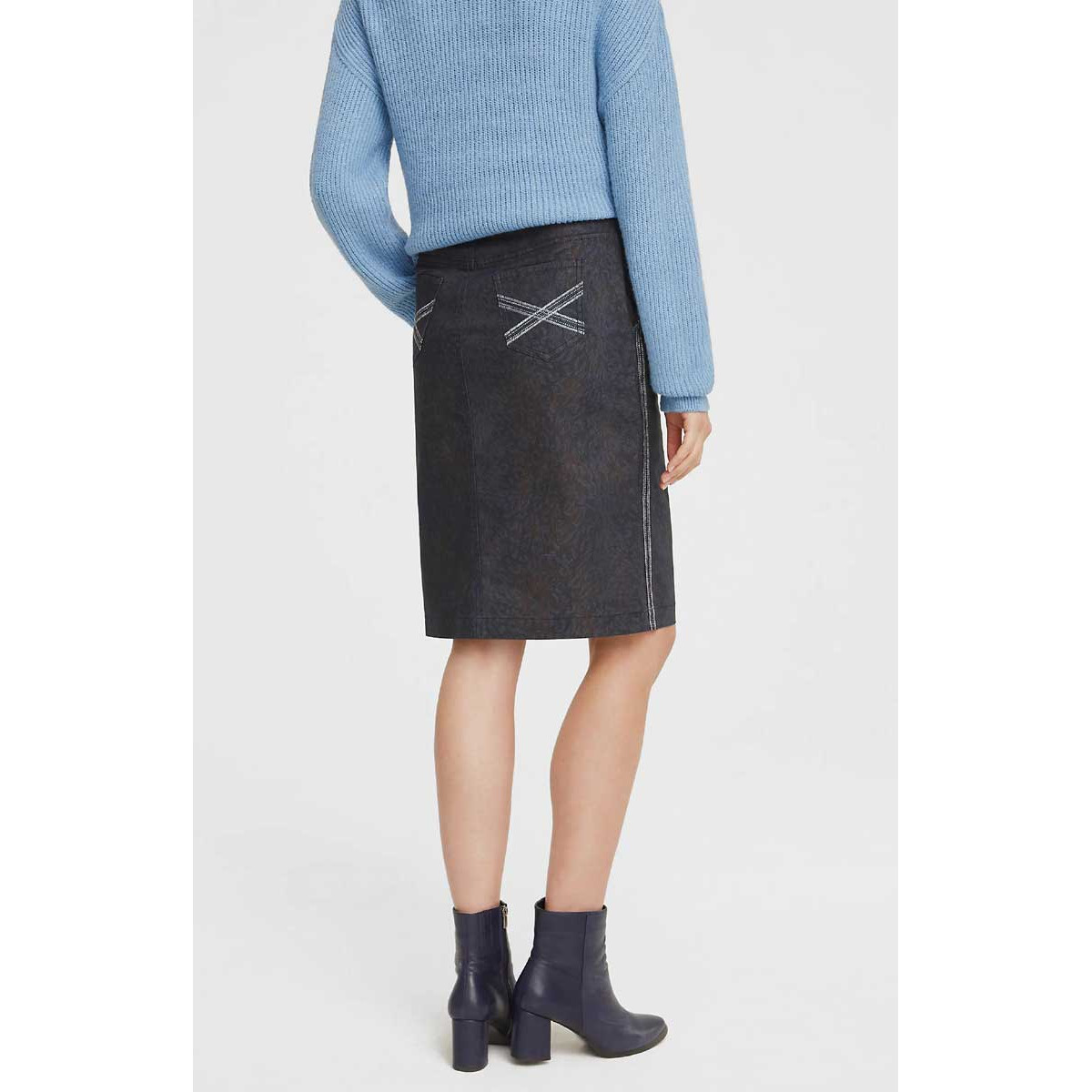 Designer-Jeansrock bunt