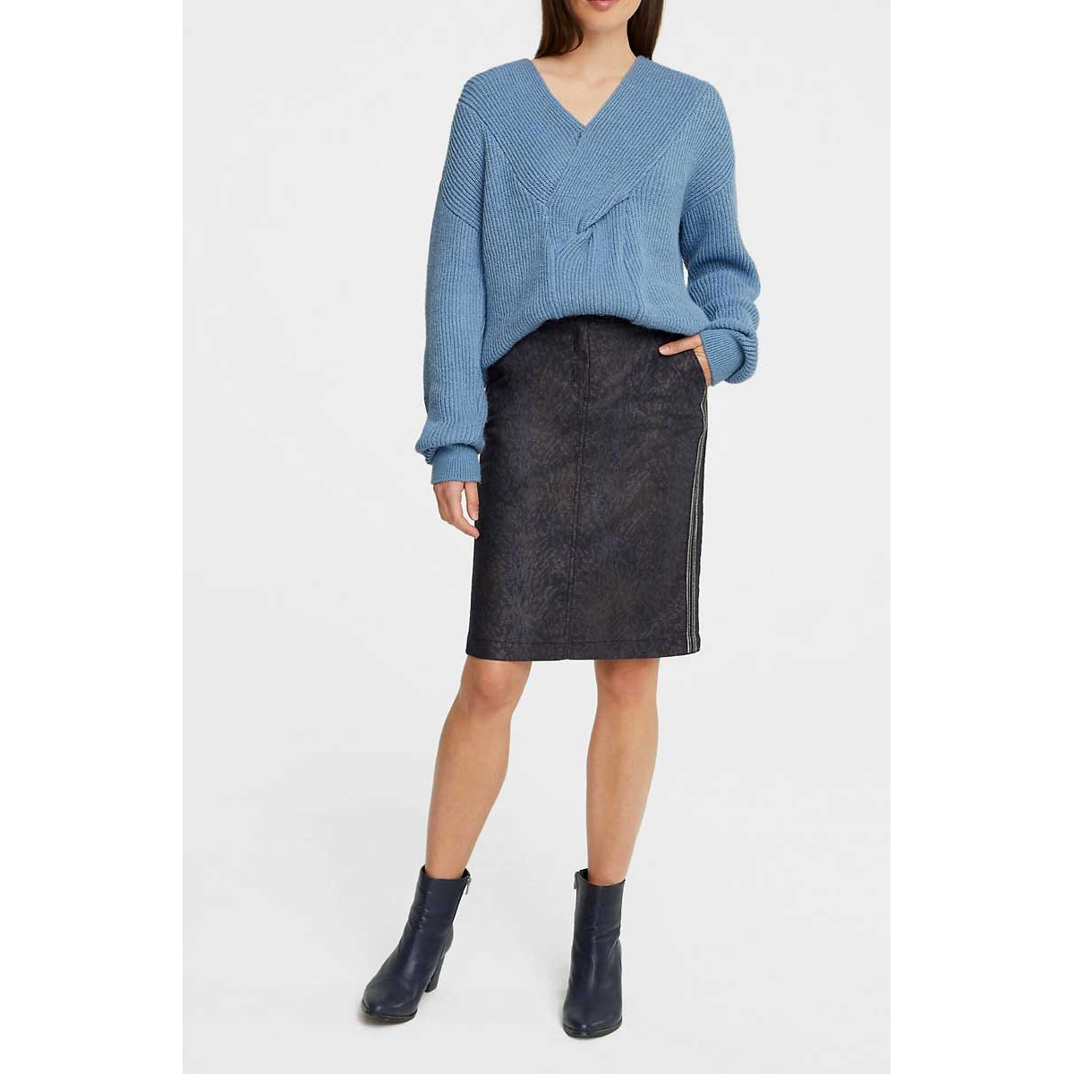 Designer-Jeansrock bunt