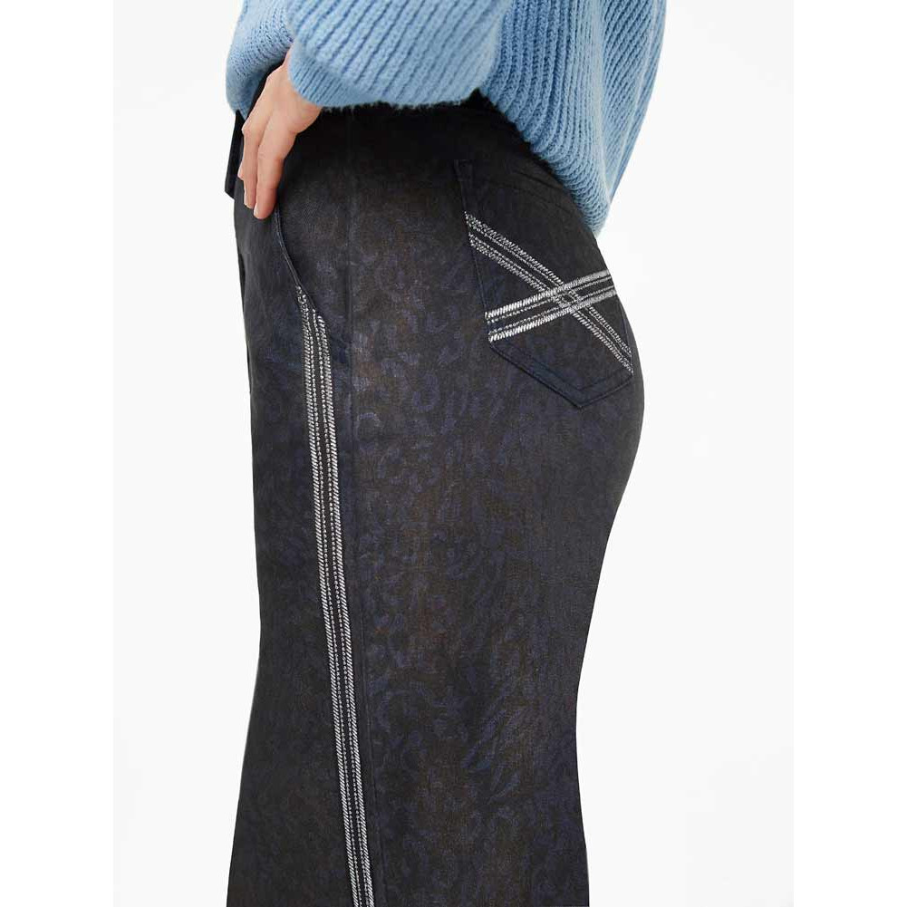 Designer-Jeansrock bunt