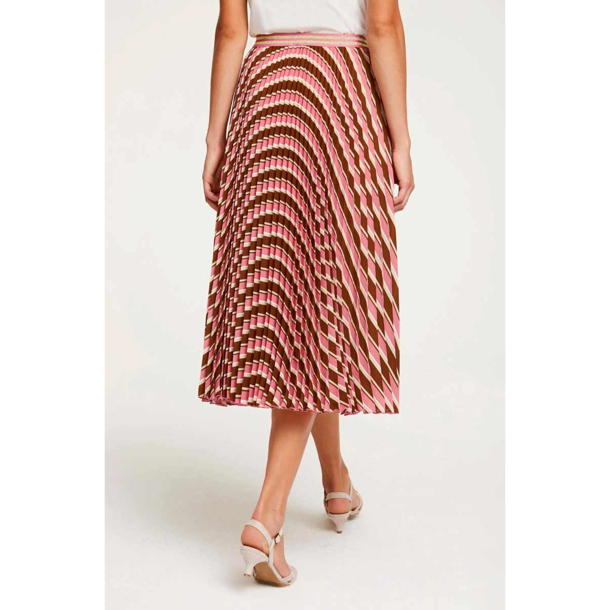 Designer-Plisseerock bunt
