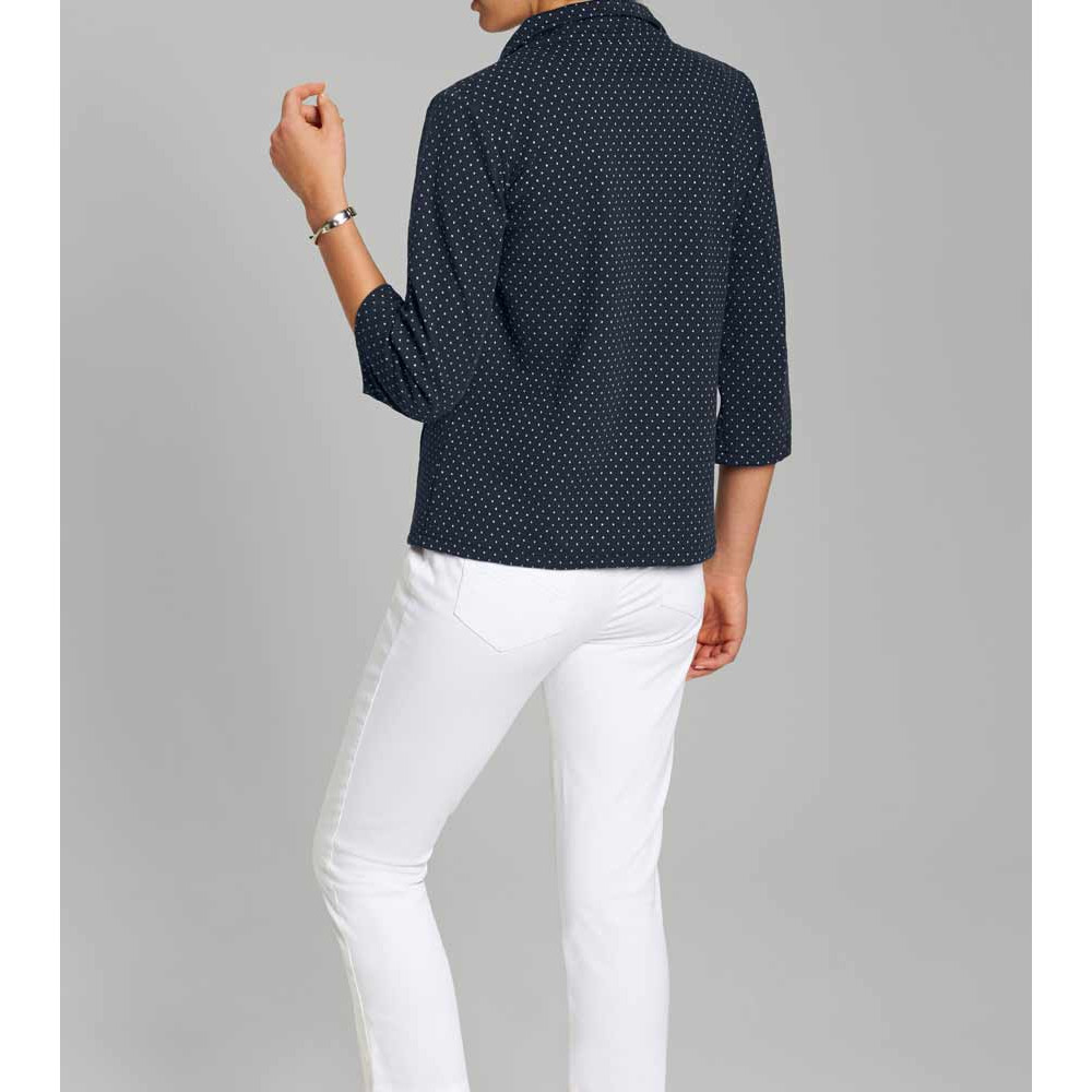 Jerseyblazer marine-weiß