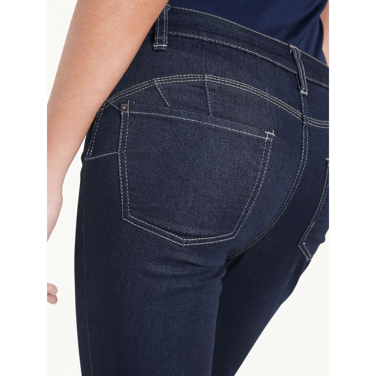 Designer-7/8-Bauchweg-Jeans blue denim