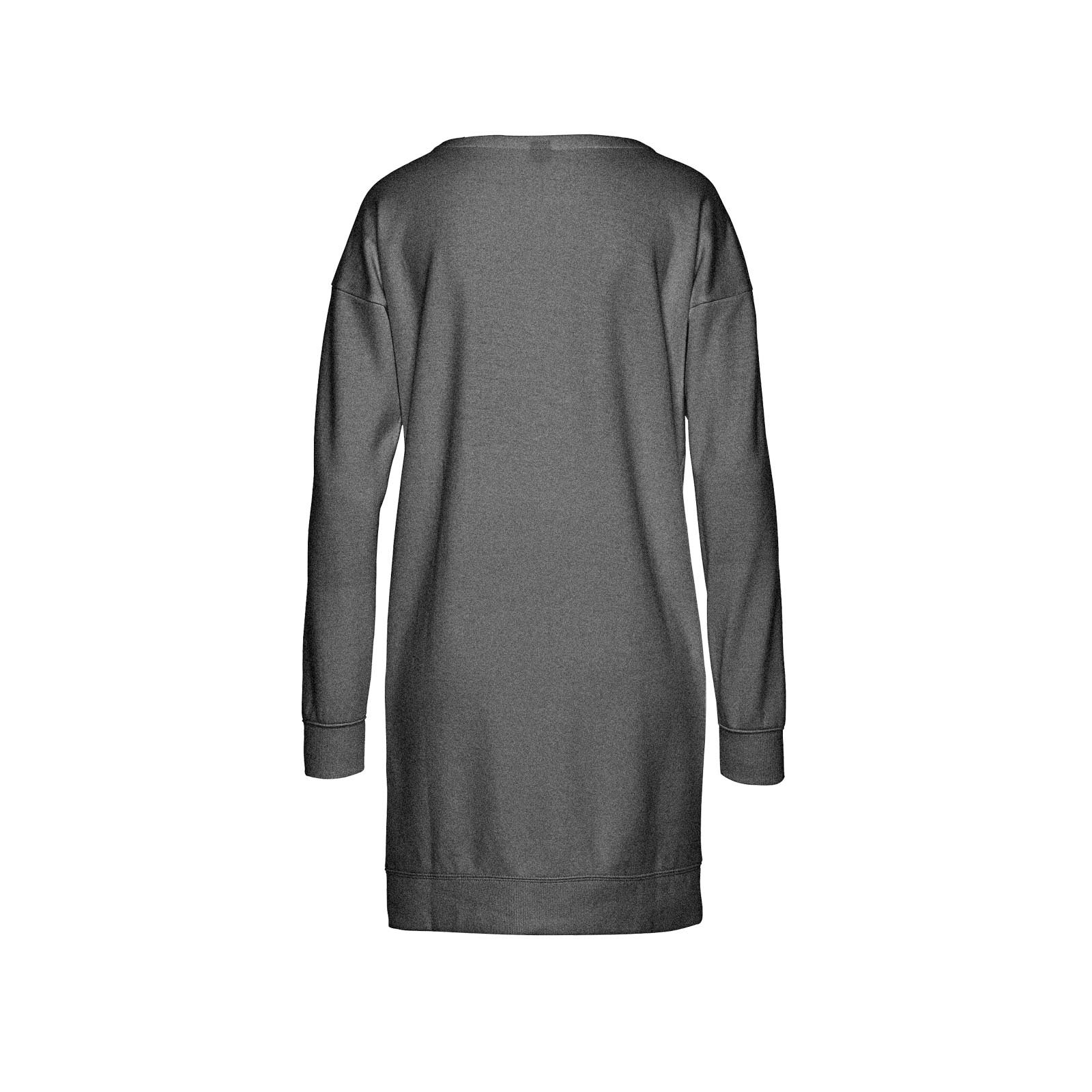 Marken-Sweatkleid m. Logoprint anthrazit