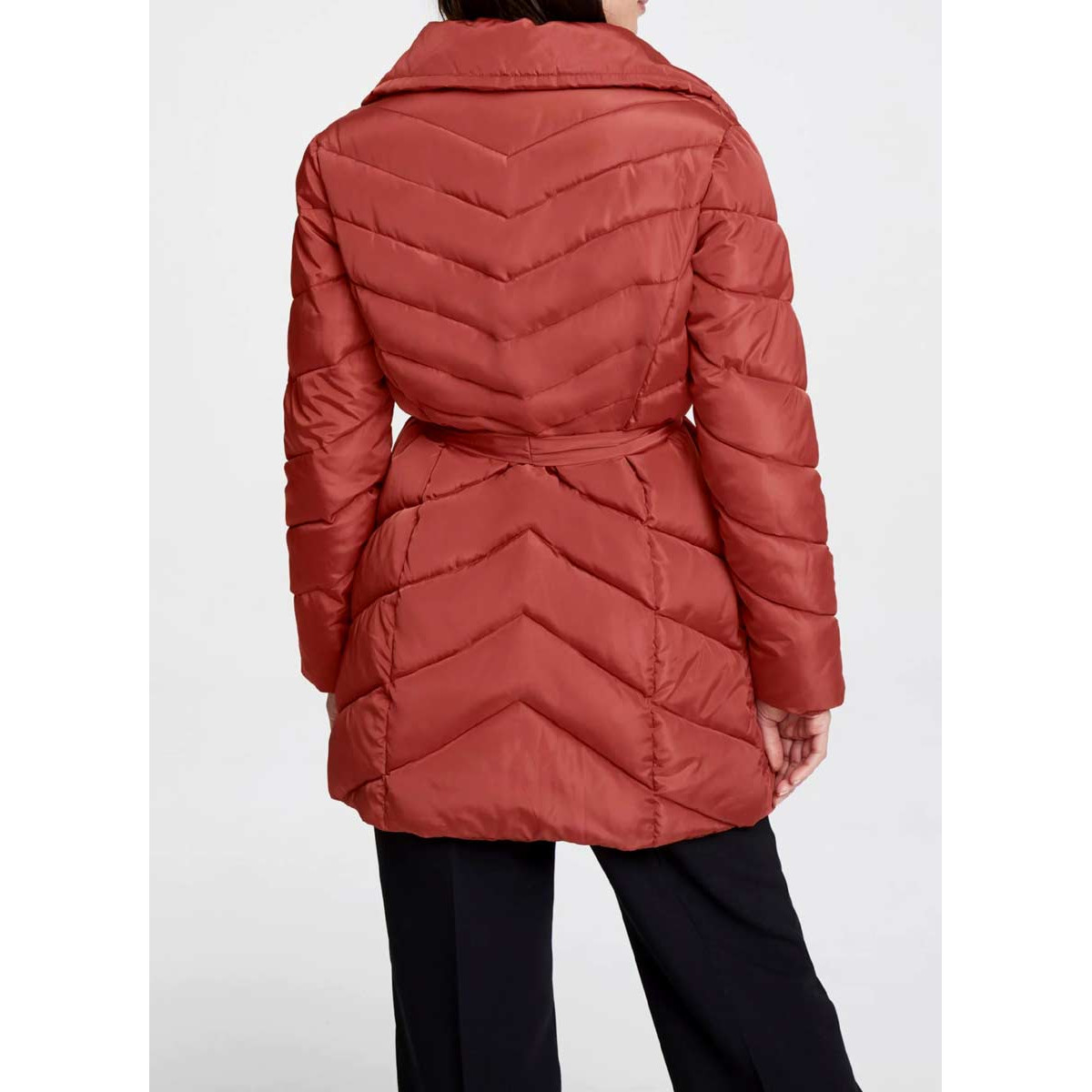 Designer-Steppjacke kaminrot