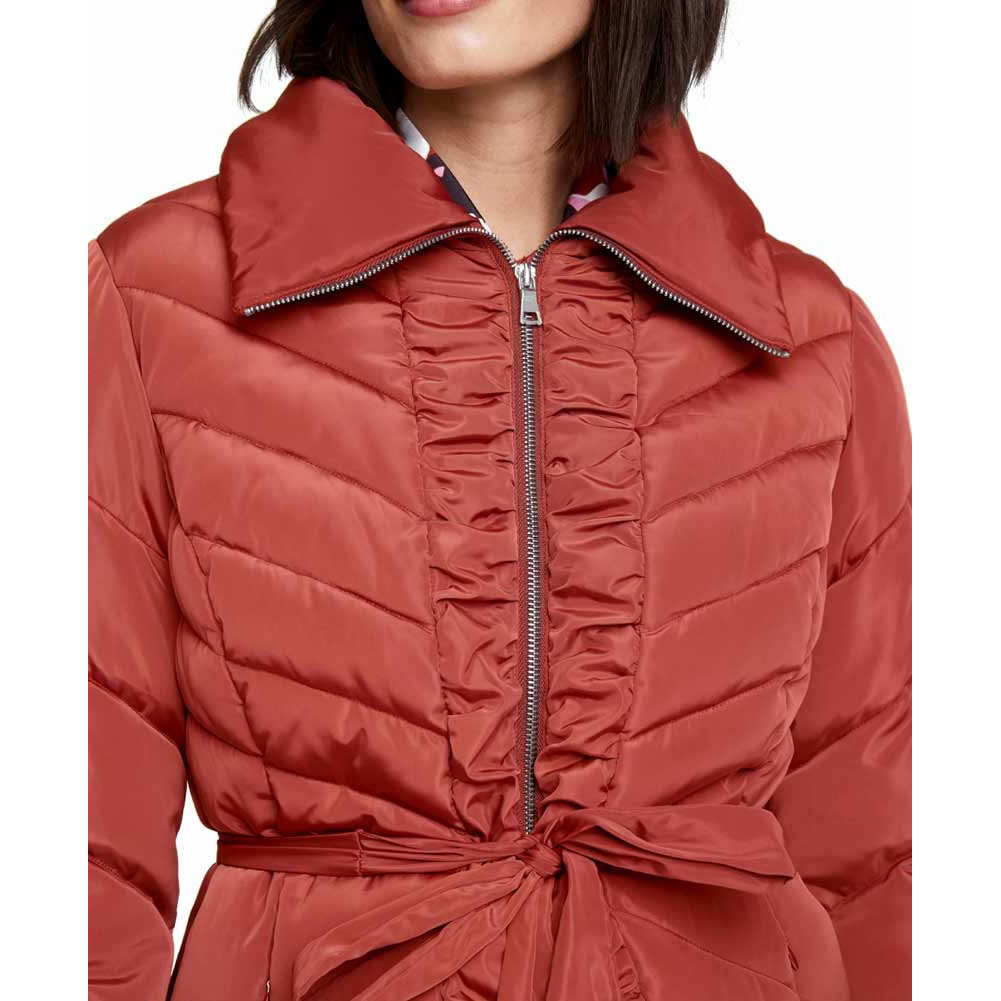 Designer-Steppjacke kaminrot