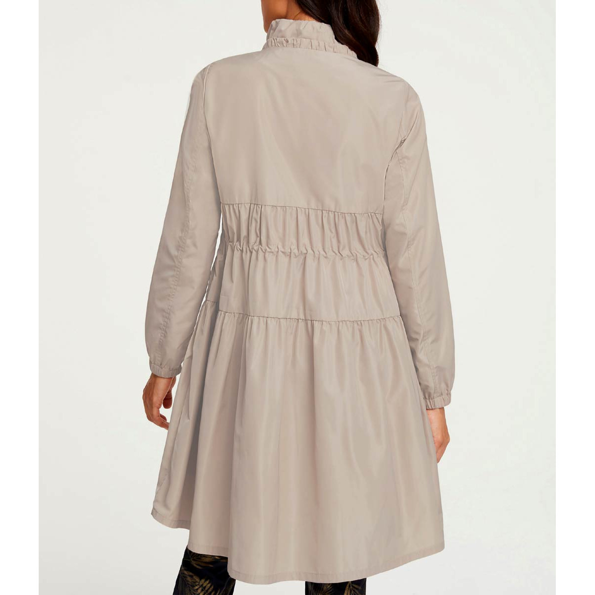 Designer-Übergangsmantel beige