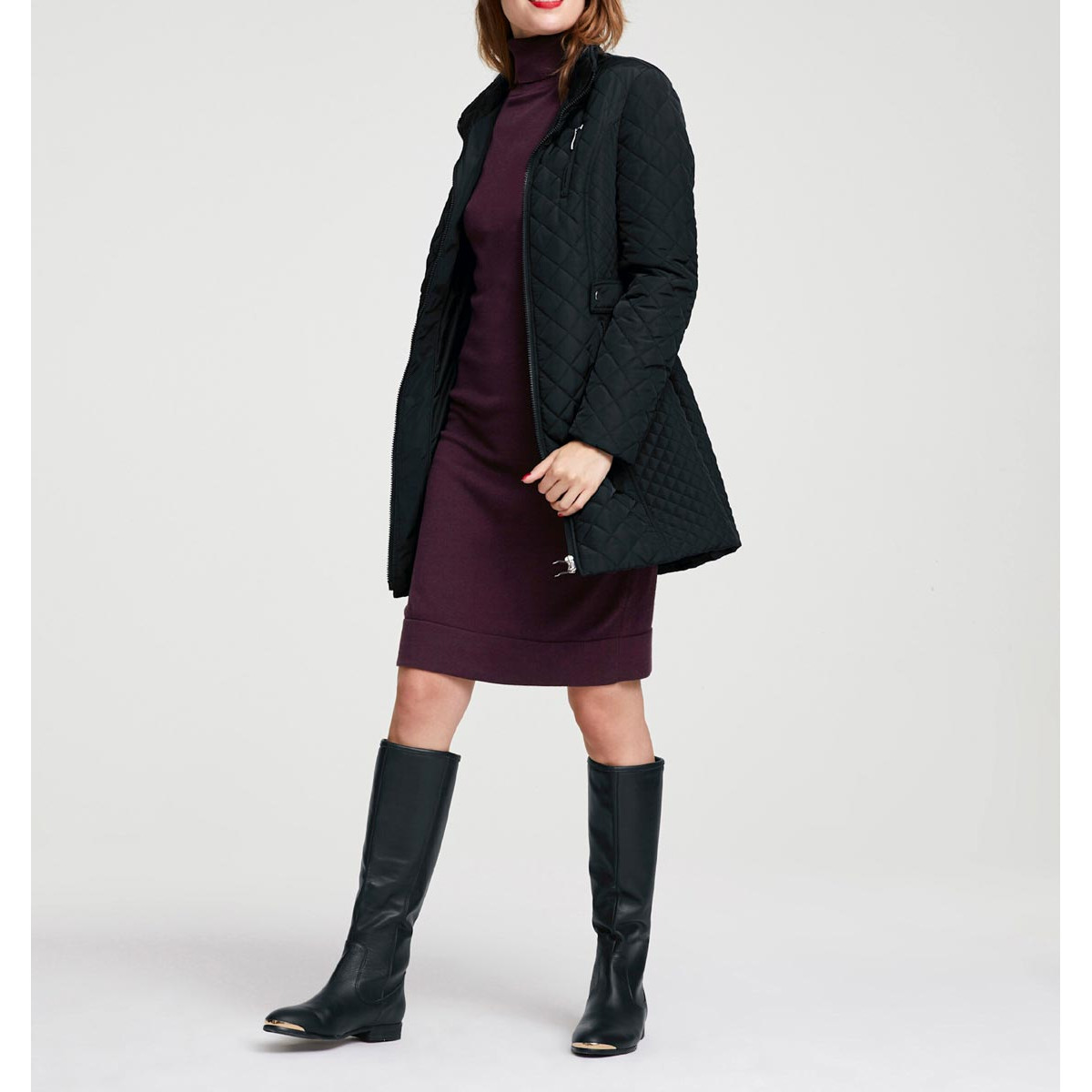 Designer-Steppjacke schwarz