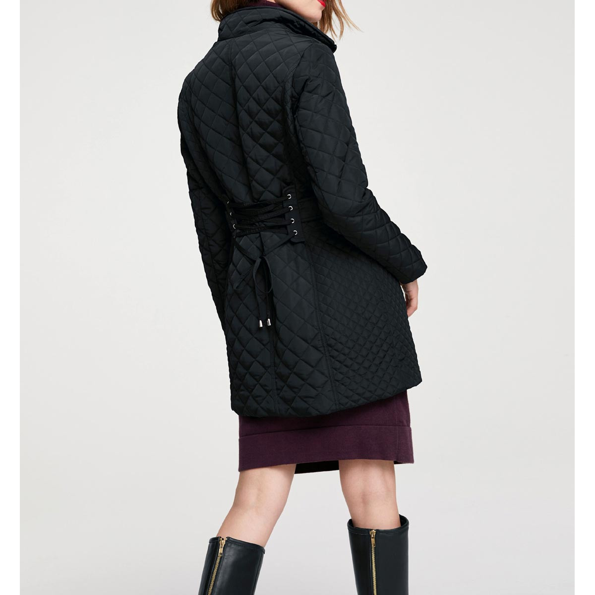 Designer-Steppjacke schwarz