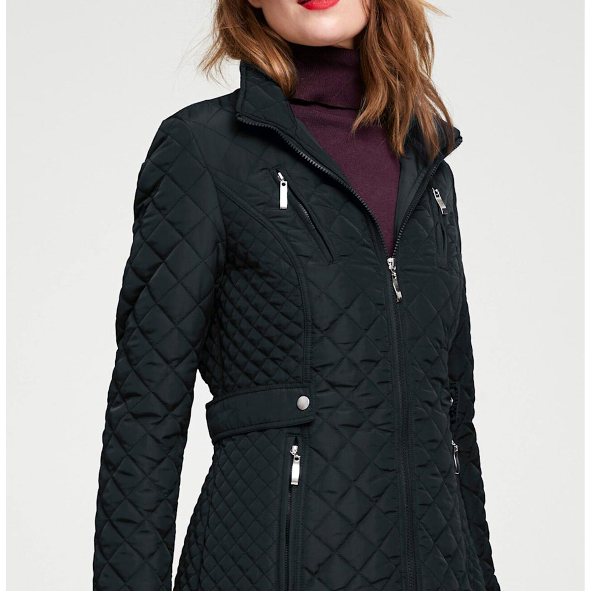 Designer-Steppjacke schwarz
