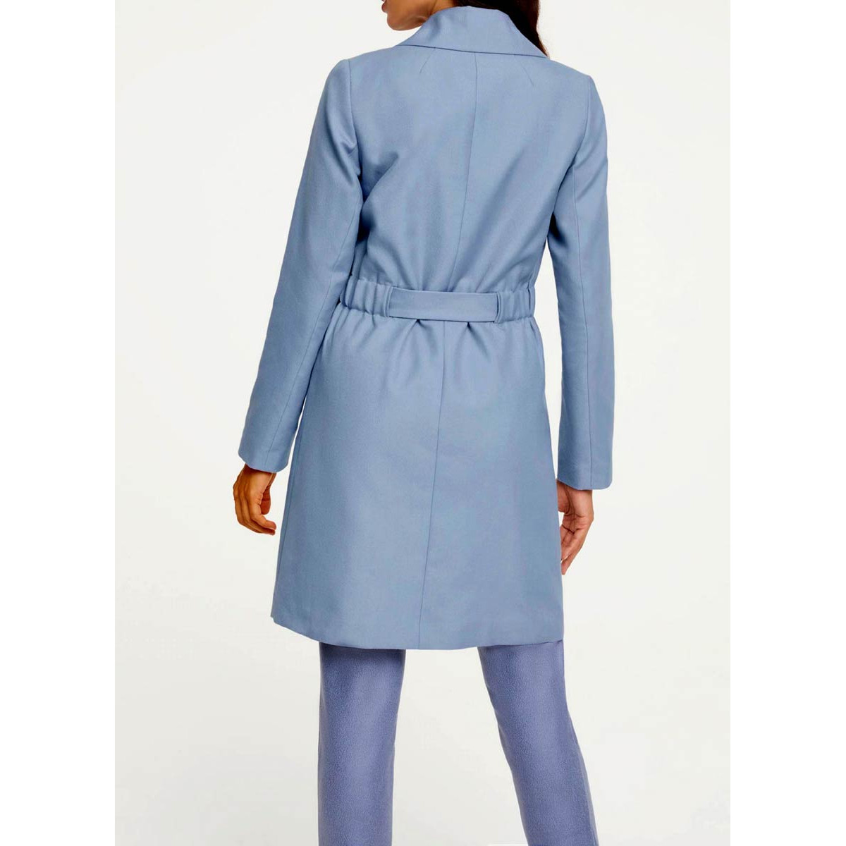Designer-Kurzmantel hellblau