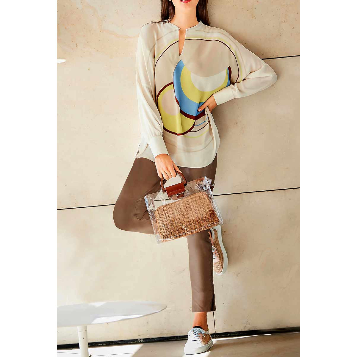 Designer-Lammnappaleder-Leggings cognac