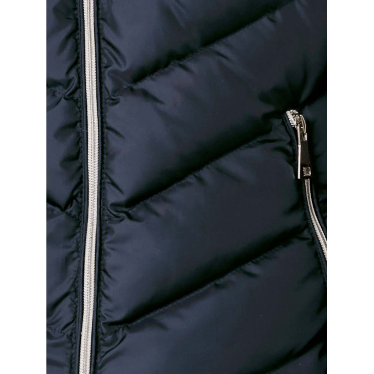 Designer-Steppjacke m. Webpelz marine
