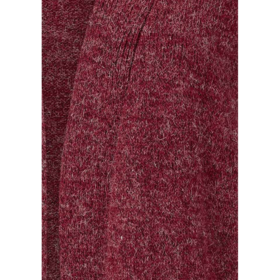 Strickmantel weinrot-melange