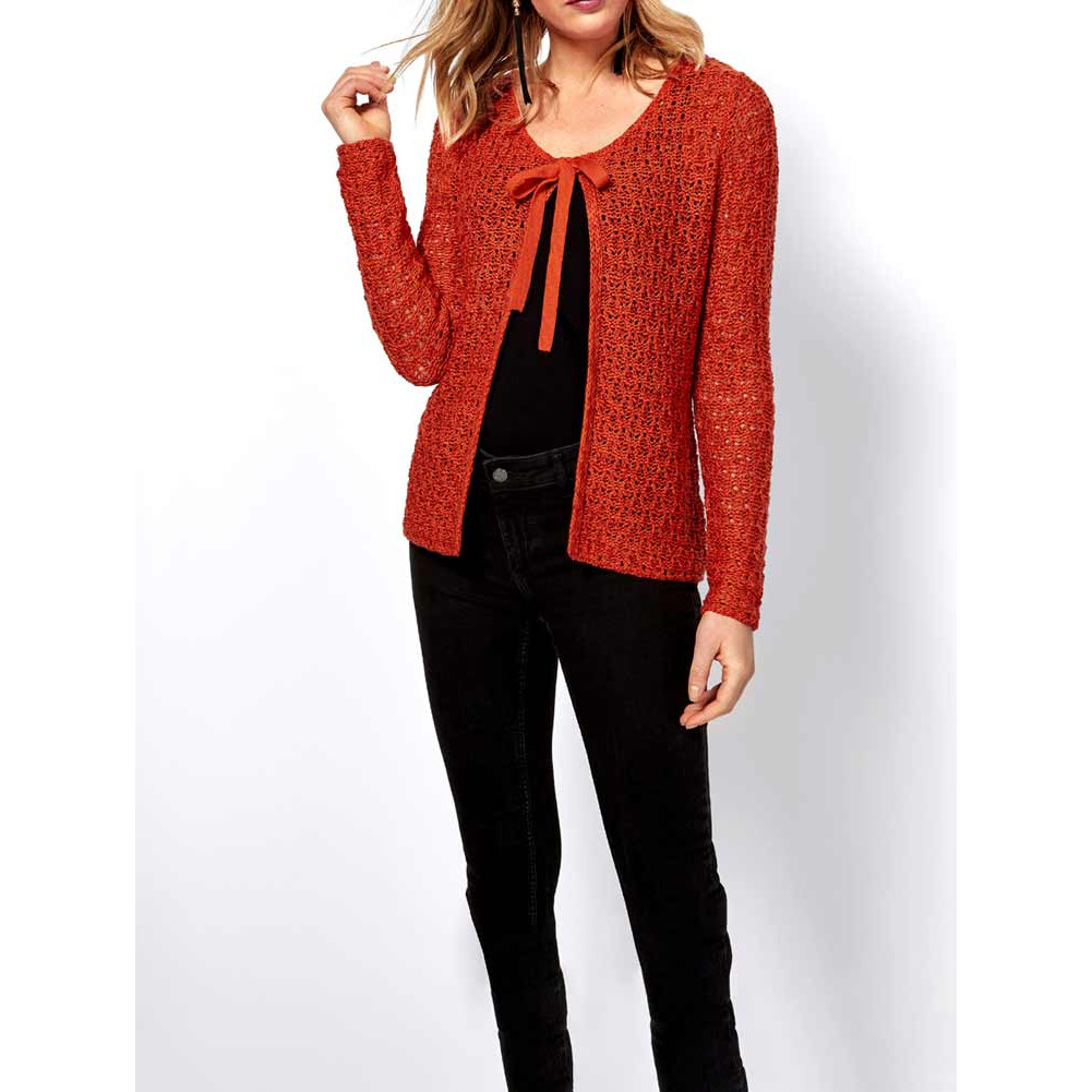 Strickjacke orange