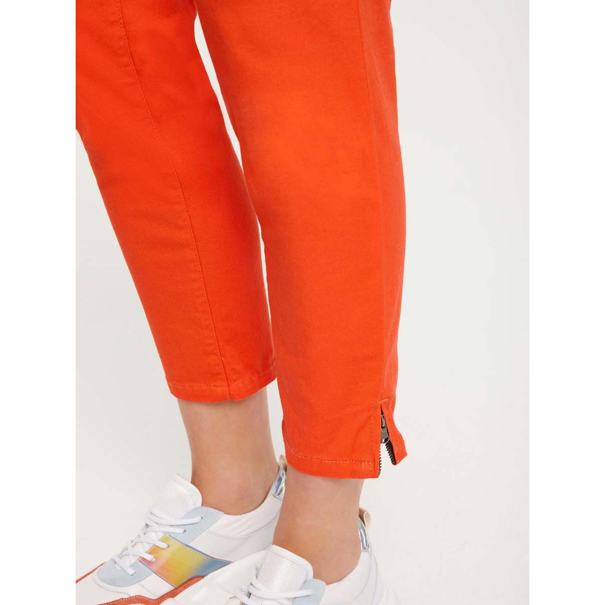 Designer-Bauchweg-Jeans blutorange