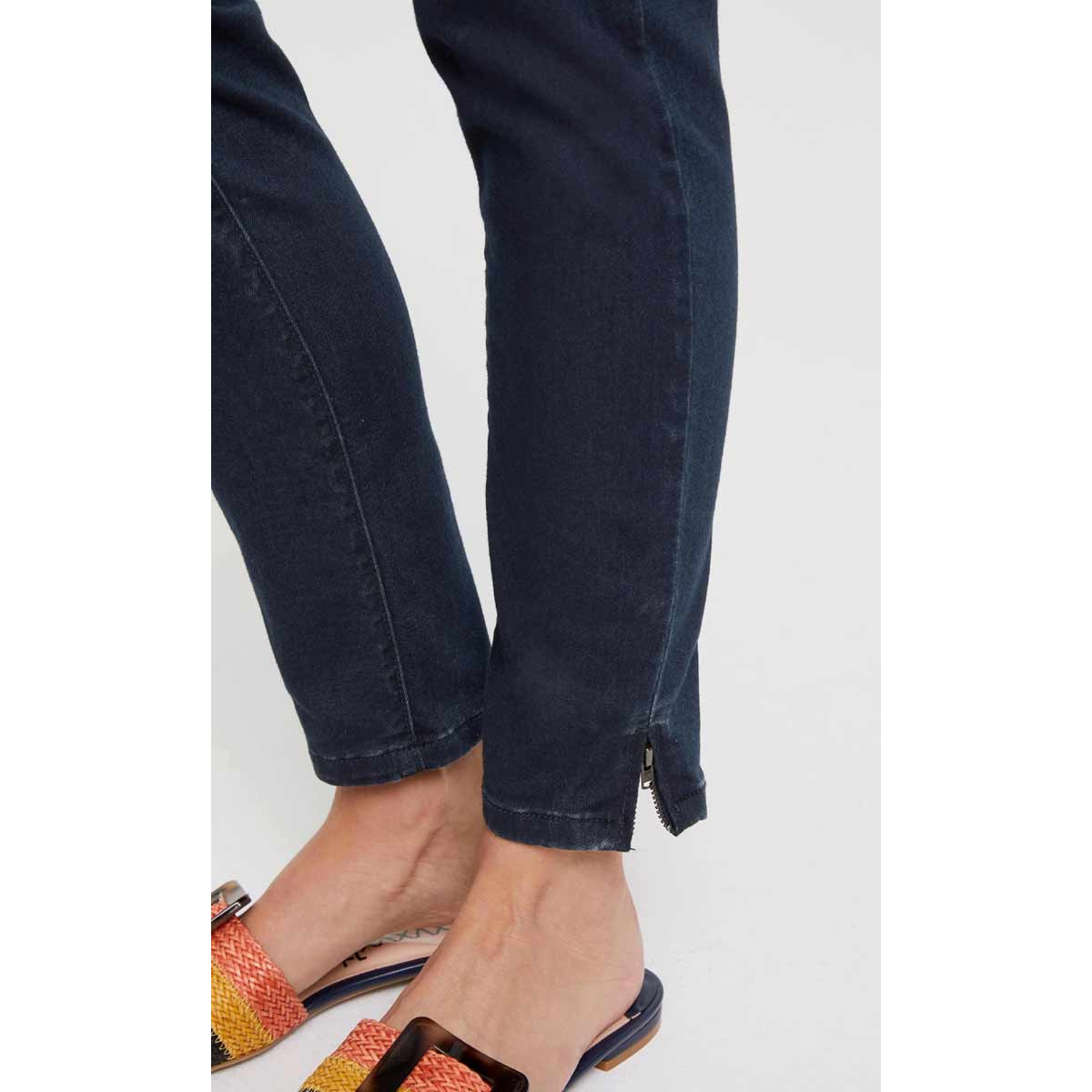 Designer-Bauchweg-Jeans dark denim