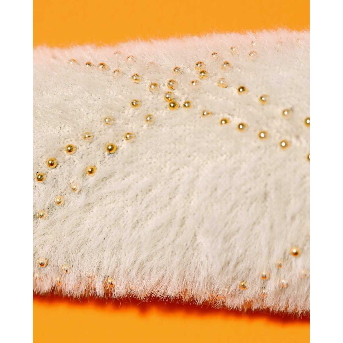Flausch-Pullover m.Zierperlen sand