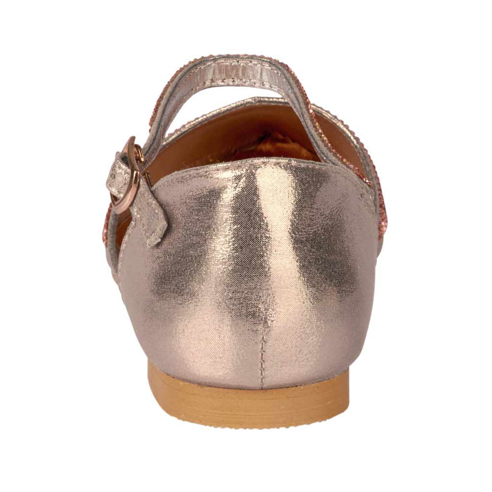 Marken-Ballerina m. Strass roségold