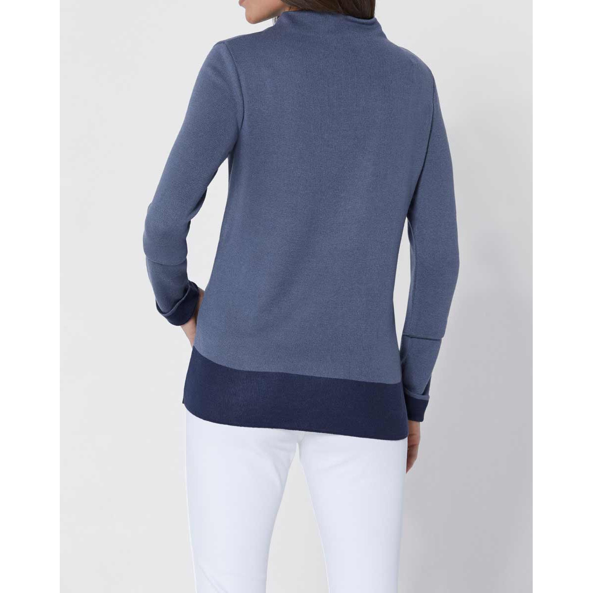 Luxus-Kuschel-Pullover graublau