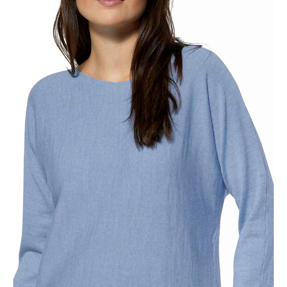 Merinowolle-Pullover blau