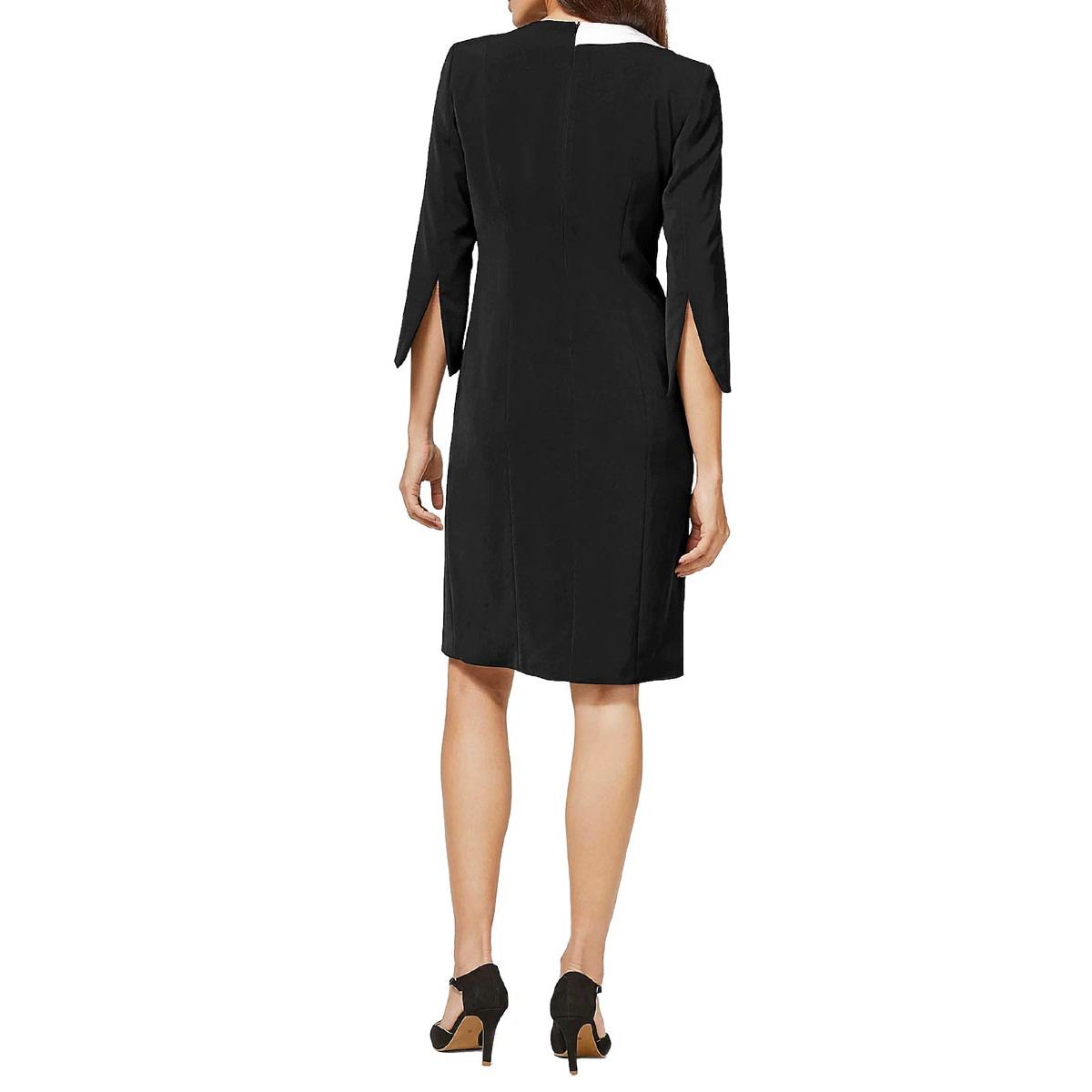 Designer-Blazerkleid schwarz-weiß