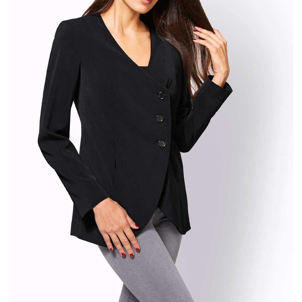 Designer-Blazer schwarz