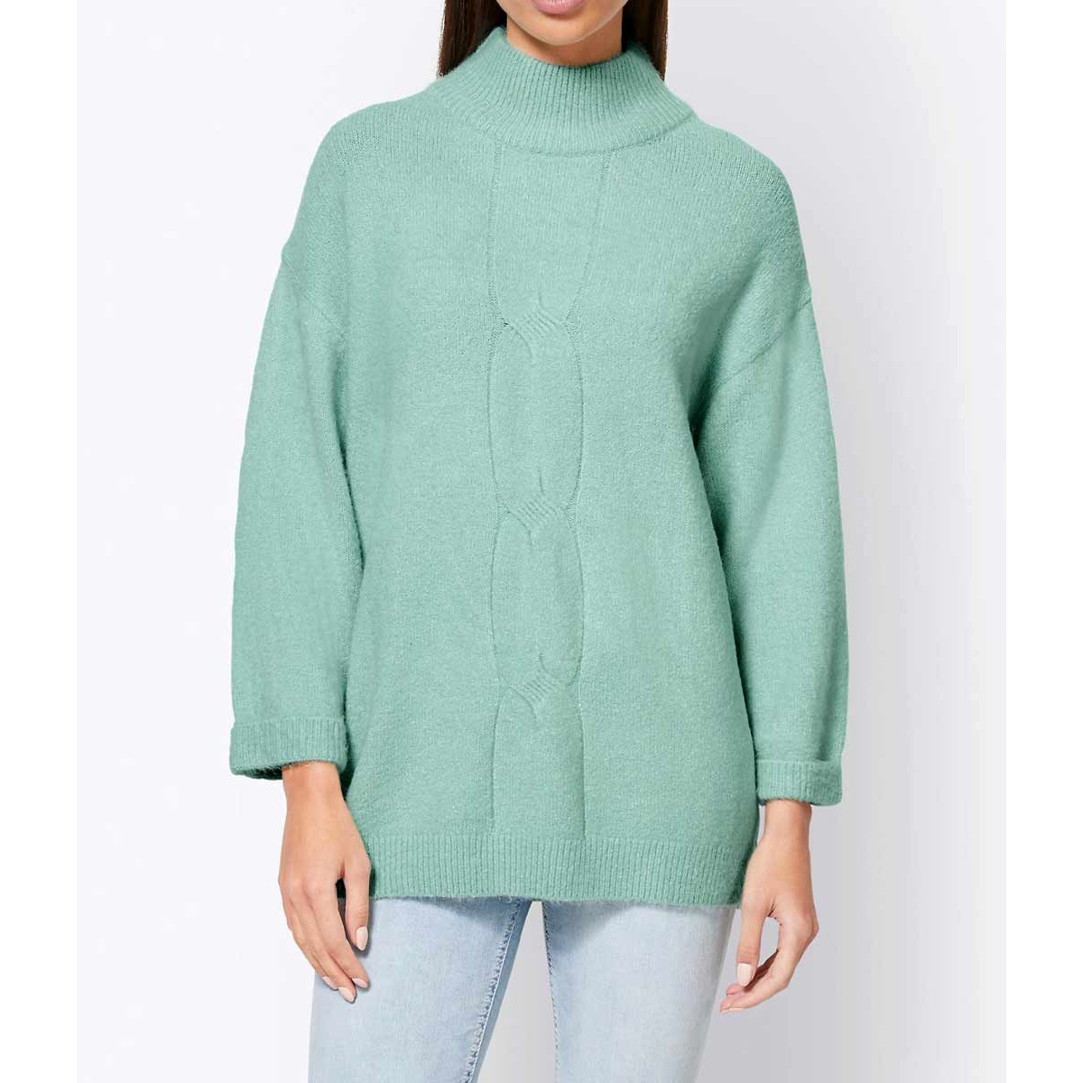 Designer-Kuschel-Pullover kalkmint