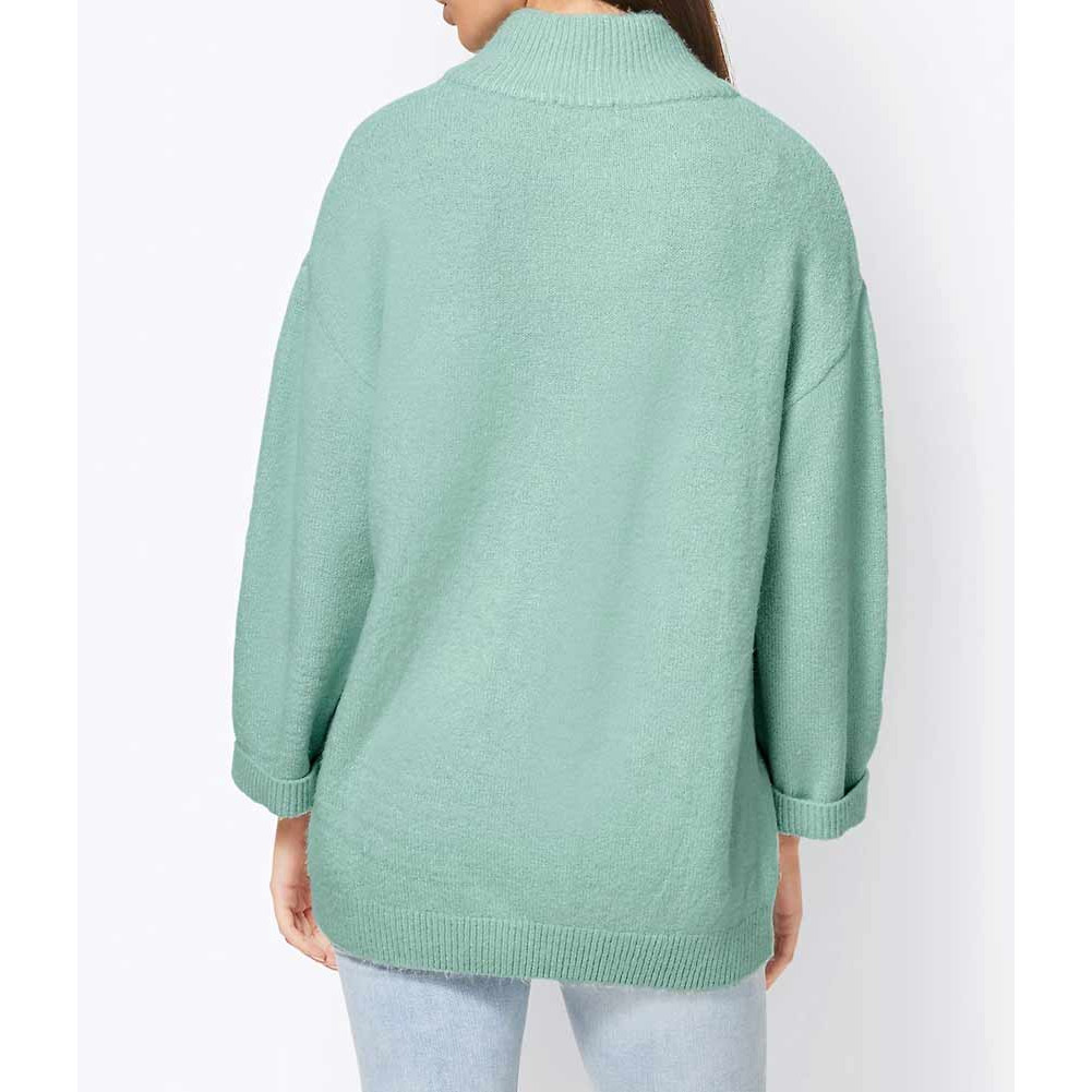 Designer-Kuschel-Pullover kalkmint