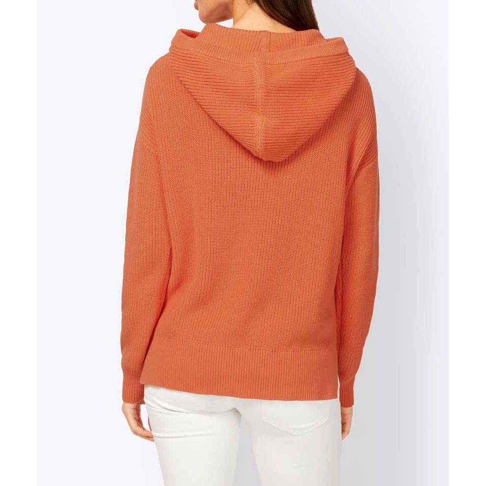 Designer-Grobstrickpullover mandarine