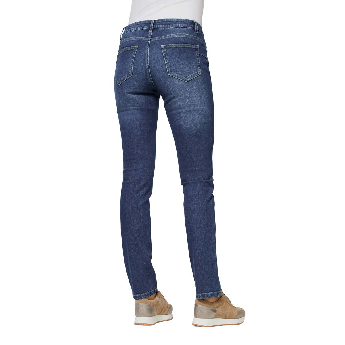 Designer-Jeans m.Schmucksteinchen blue