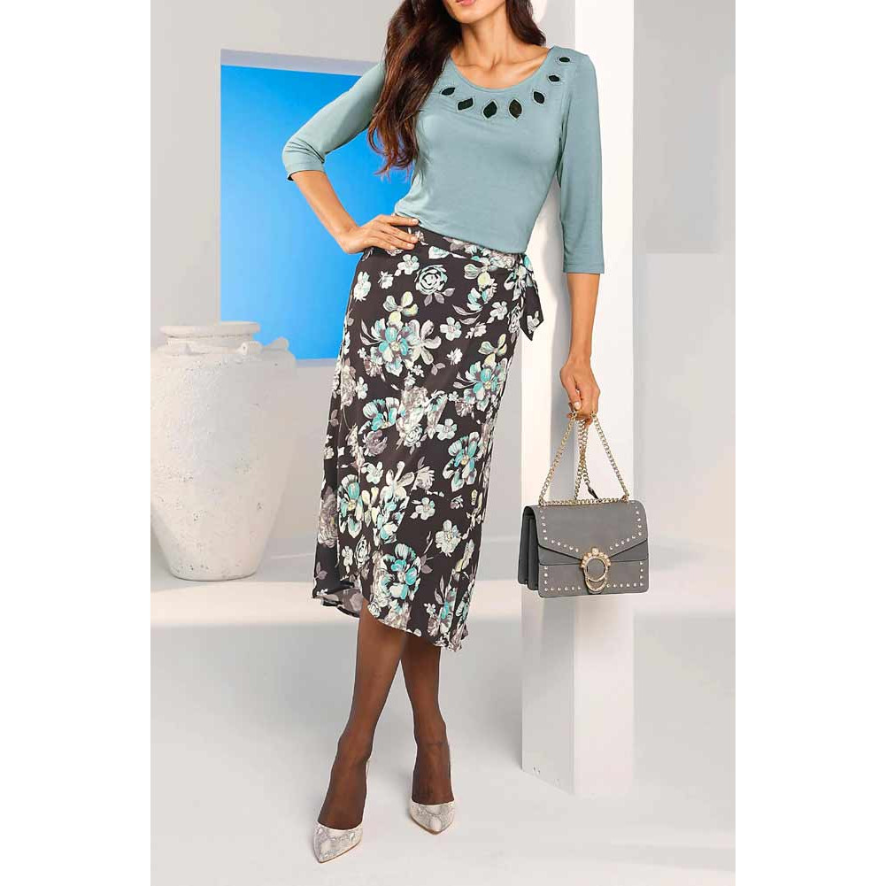 Designer-Shirt m. Cut-Outs kalkmint