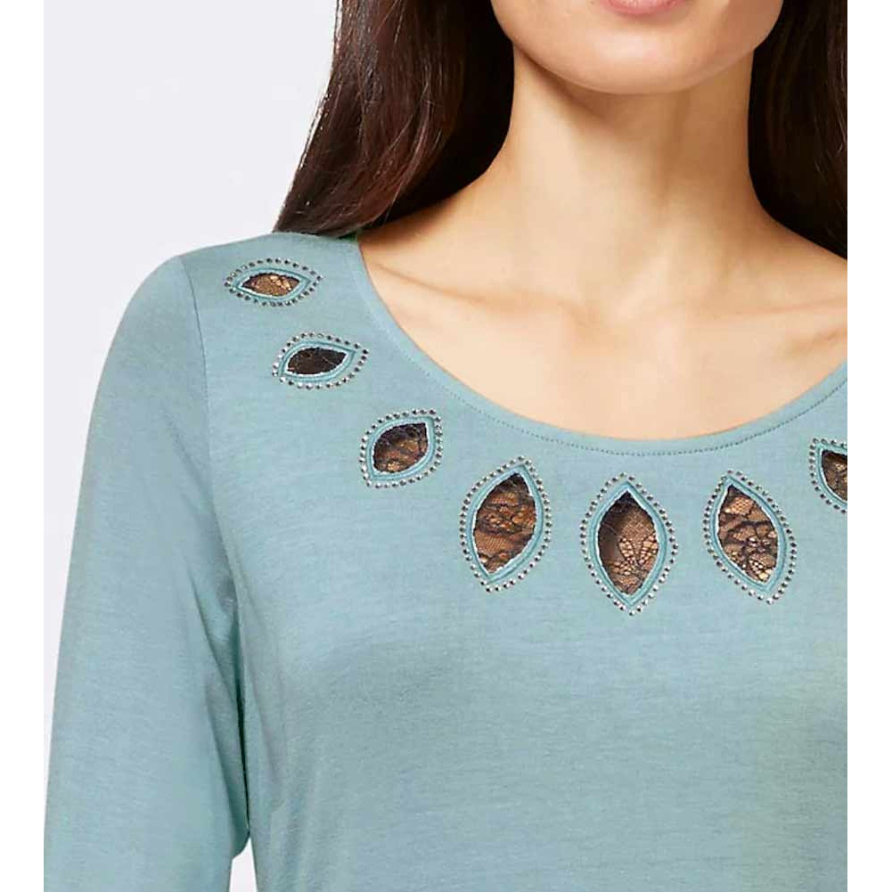 Designer-Shirt m. Cut-Outs kalkmint
