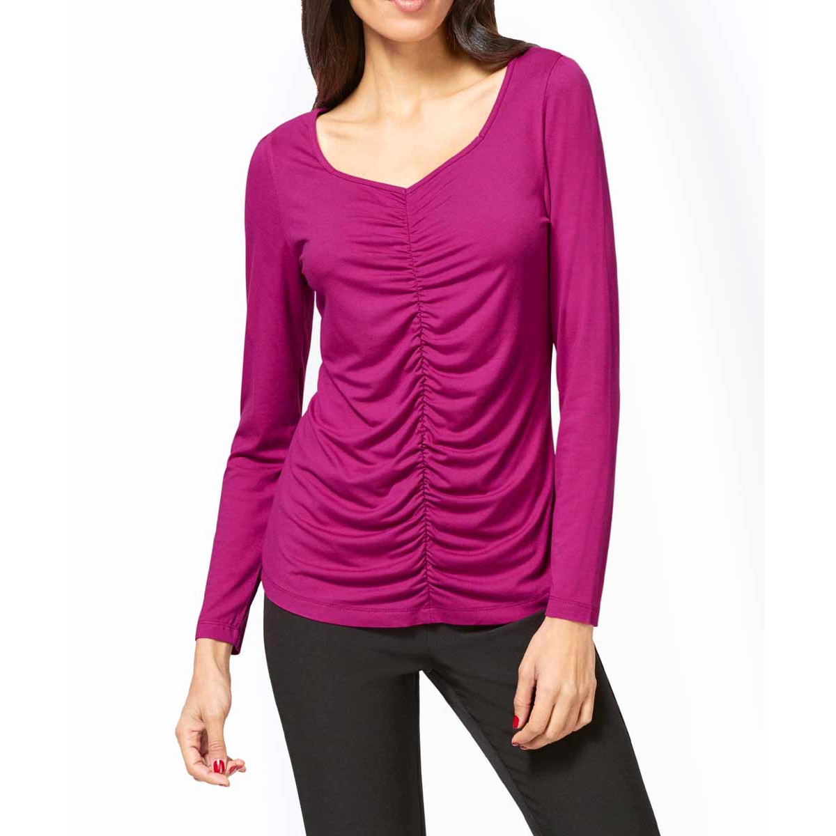 Designer-Jerseyshirt magenta